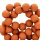 Acryl Perlen rund 6mm matt Terracotta red